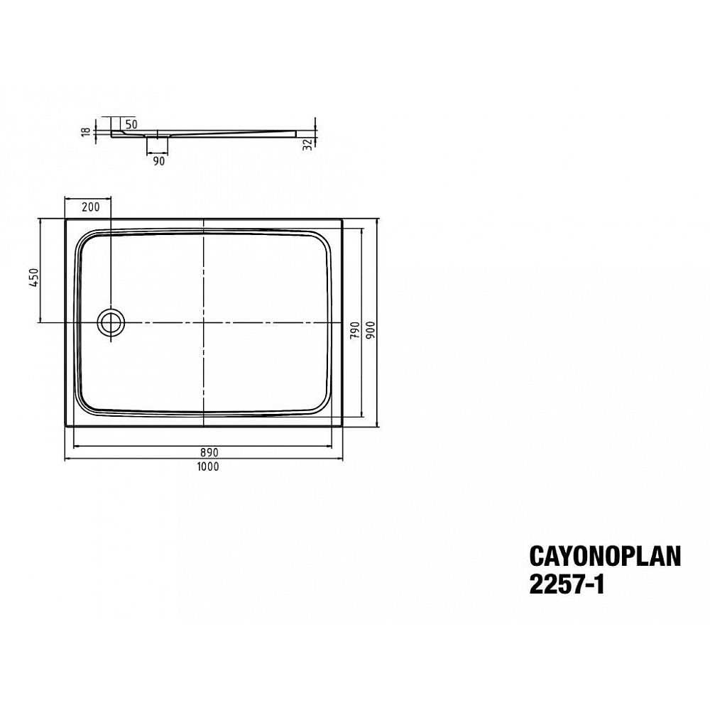 KA DW CAYONOPLAN M.2257-1, 900x1000x18,5