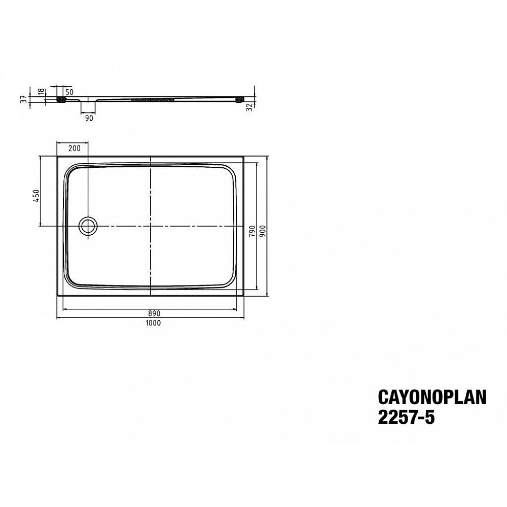 KA DW CAYONOPLAN M.2257-5, 900x1000x18,5