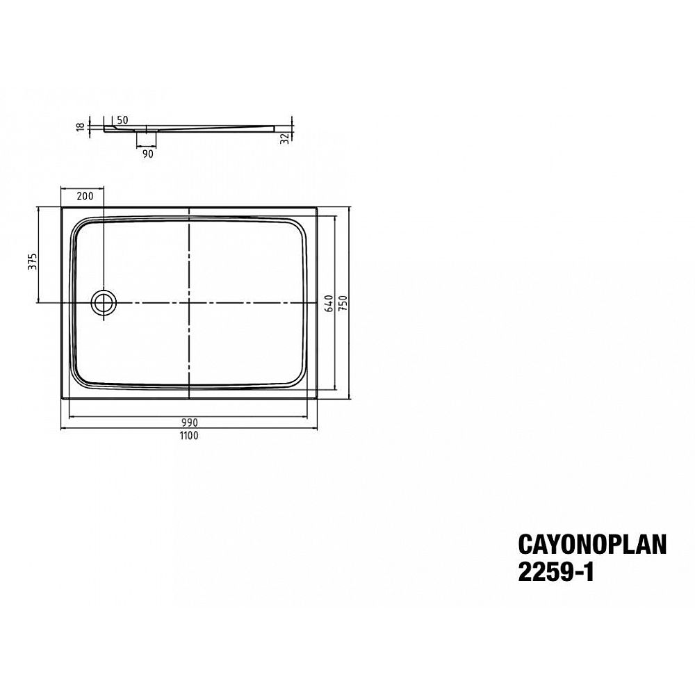 KA DW CAYONOPLAN M.2259-1, 750x1100x18,5