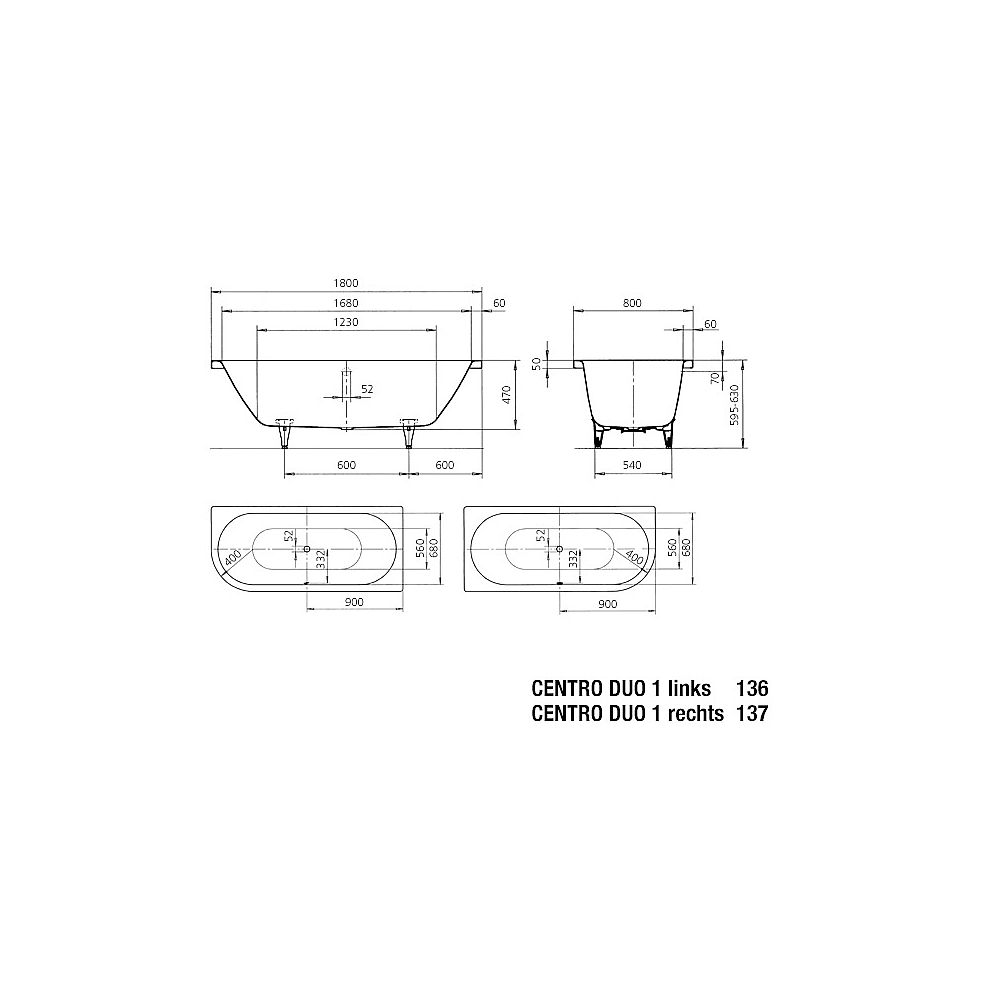 KA BW CENTRO DUO 1 li 136, 1800x800x470