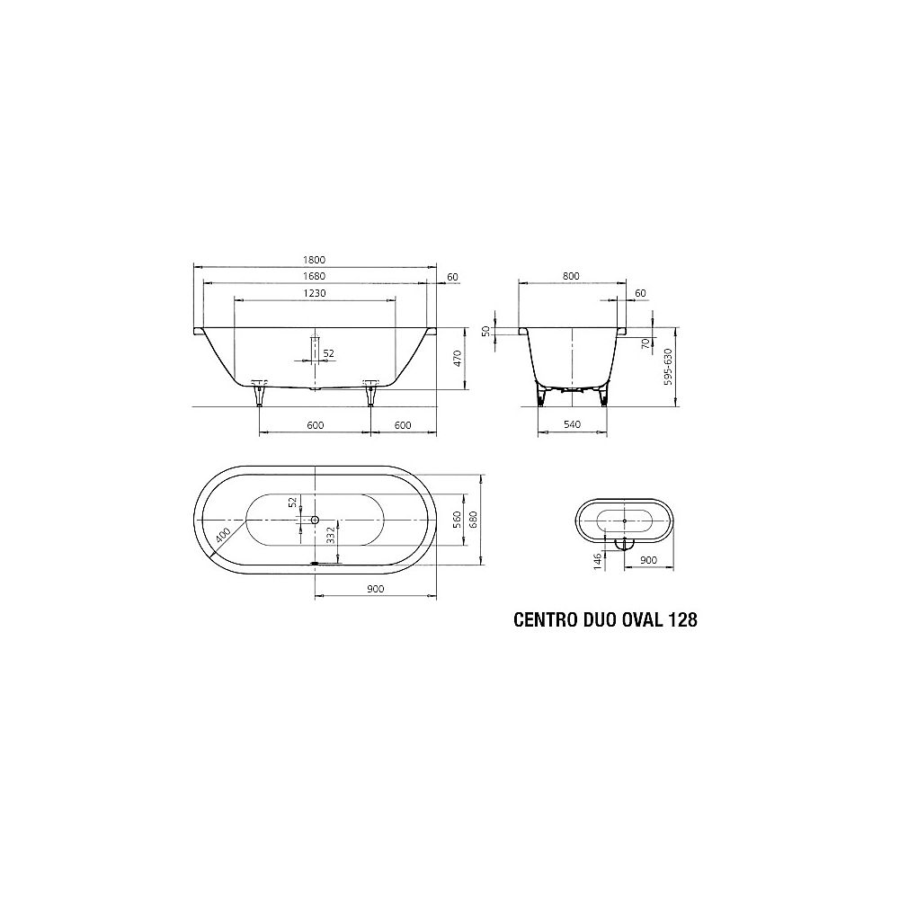 KA BW CENTRO DUO OV 128, 1800x800x470