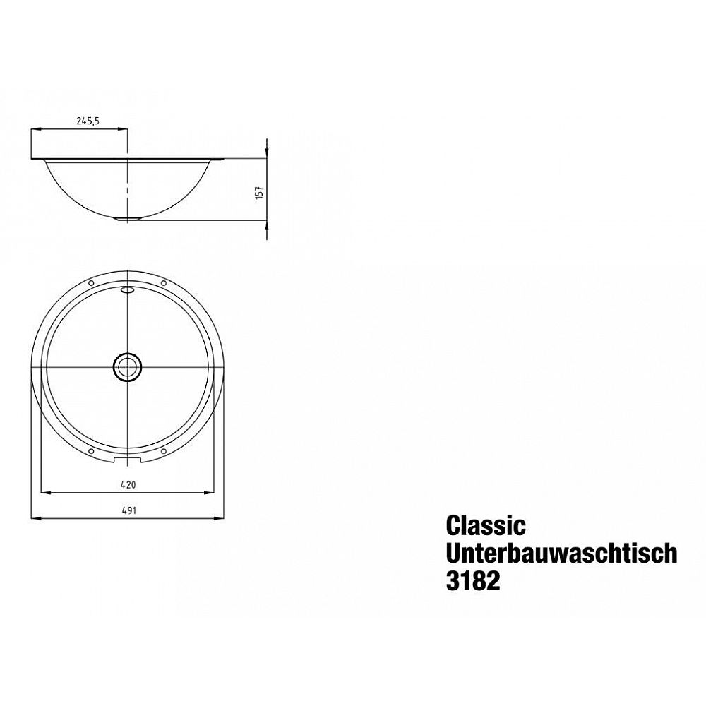 KA Unterb.-Schale CLASSIC,3182 m.ÜL ¥420