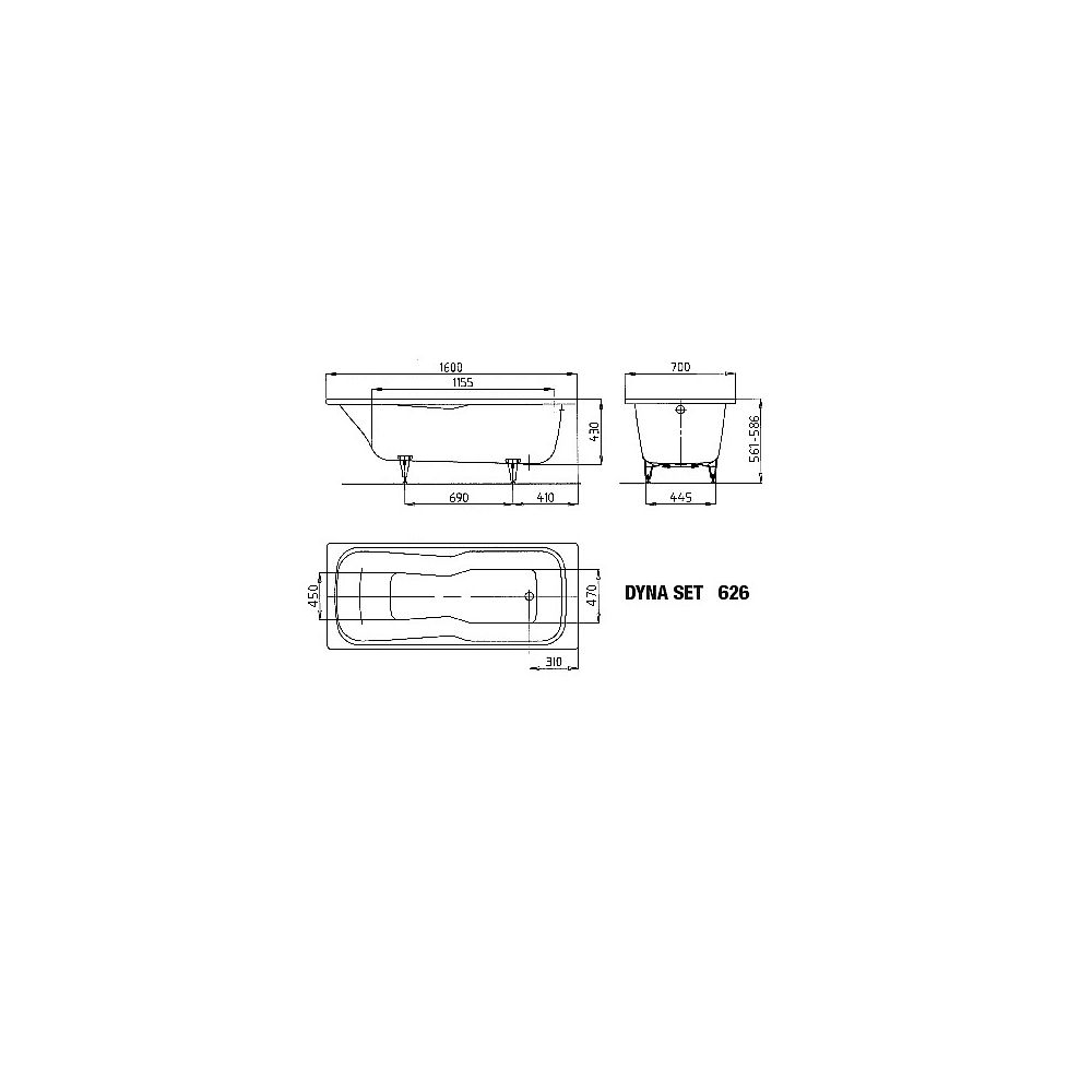 KA BW DYNA SET 626, 1600x700x430