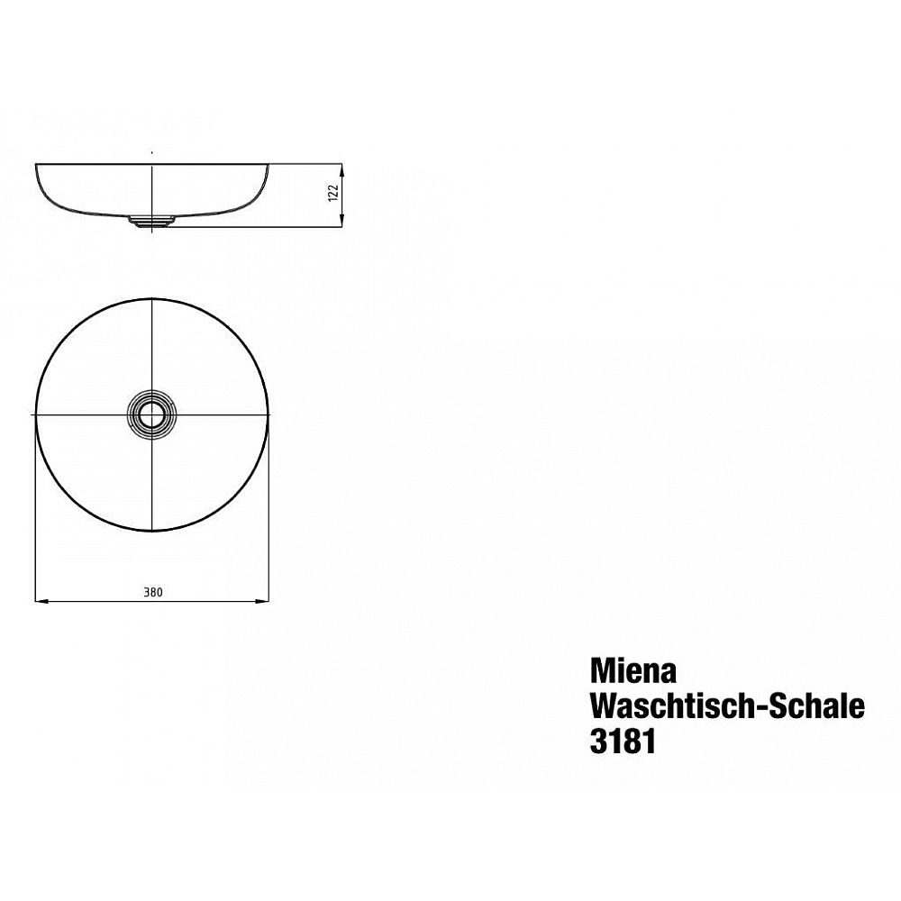 KA WT-Schale MIENA,M.3181 o.ÜL ¥380
