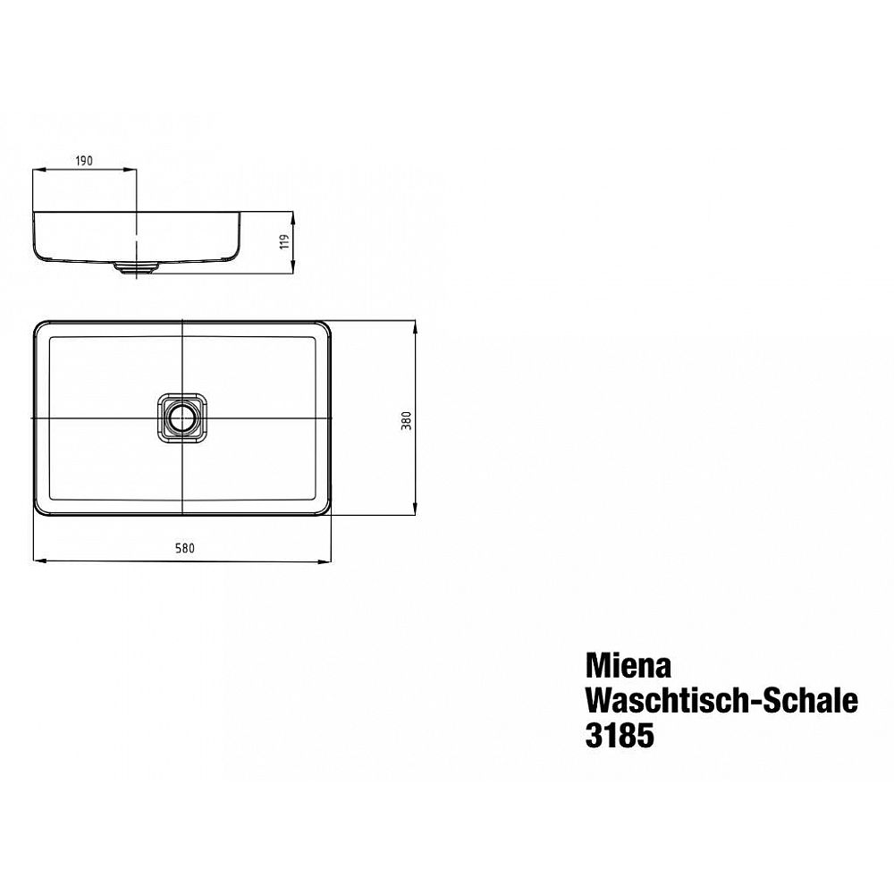KA WT-Schale MIENA,M.3185 o.ÜL 580x380