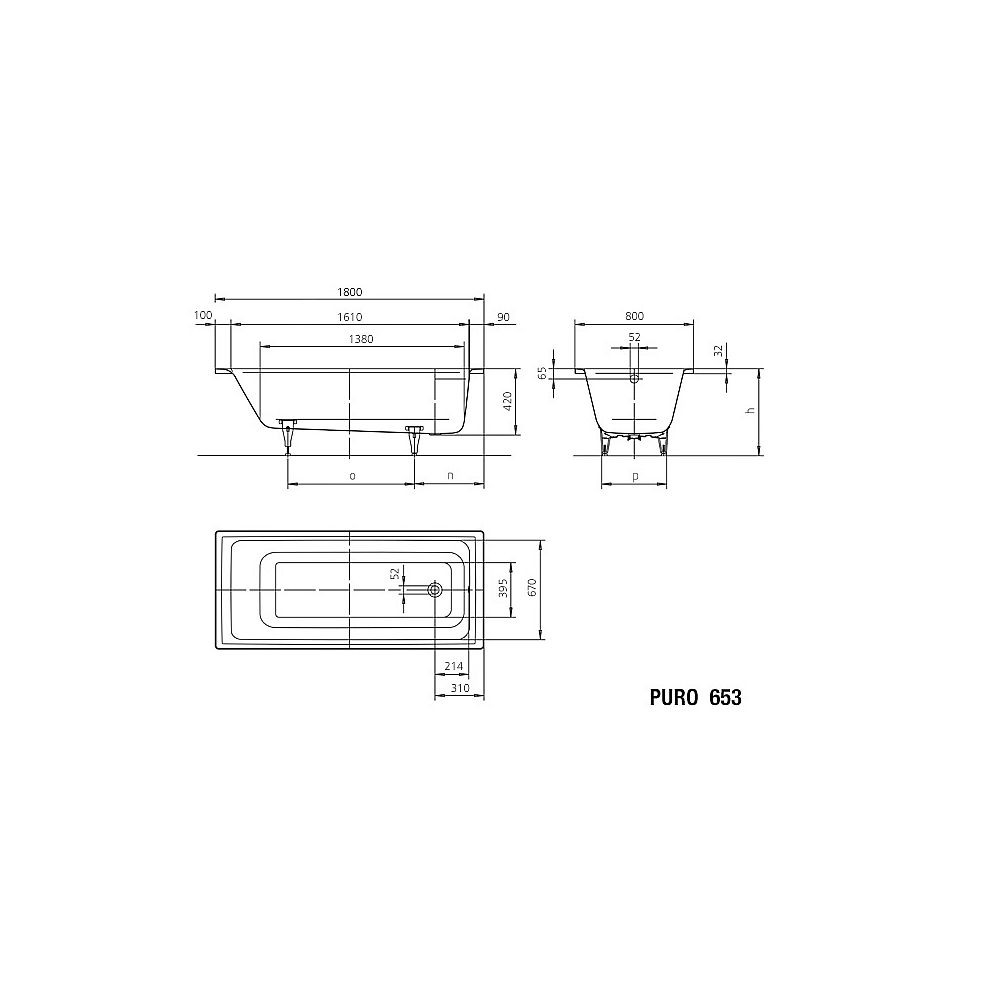 KA BW PURO 653, 1800x800x420