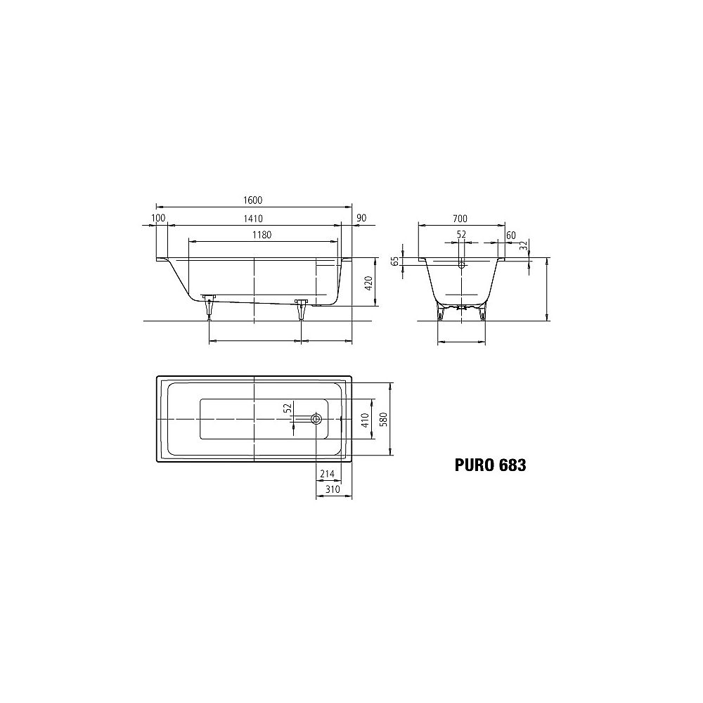 KA BW PURO 683, 1600x700x420