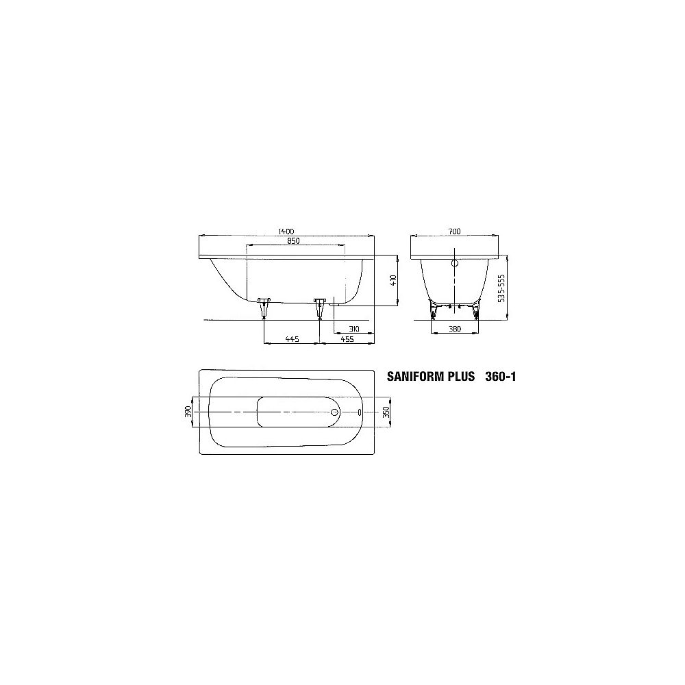 KA BW SANIFORM PLUS 360-1, 1400x700x410