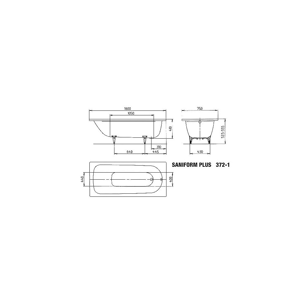KA BW SANIFORM PLUS 372-1, 1600x750x410