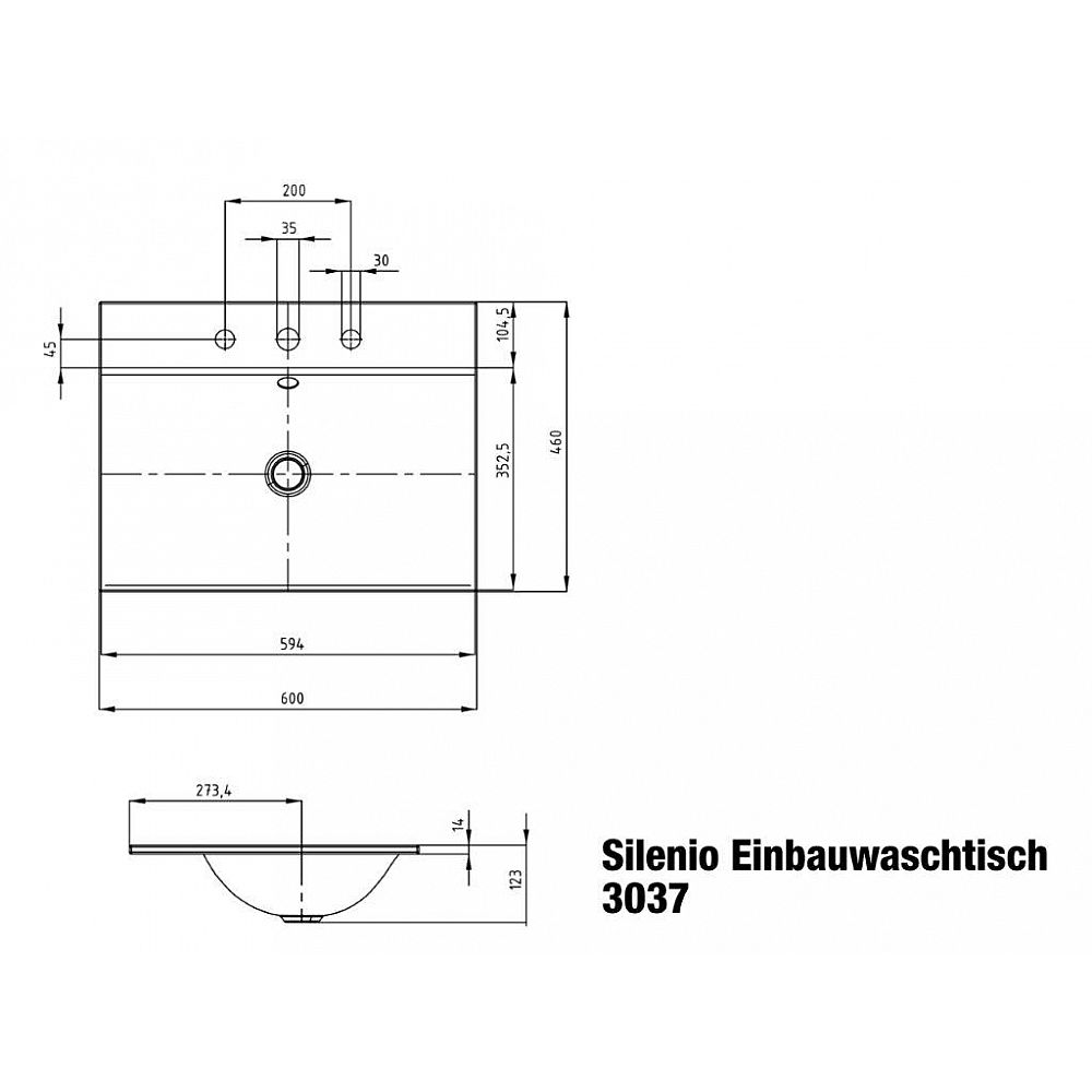 KA Einb.-WT SILENIO, M.3037 m.ÜL 600x460
