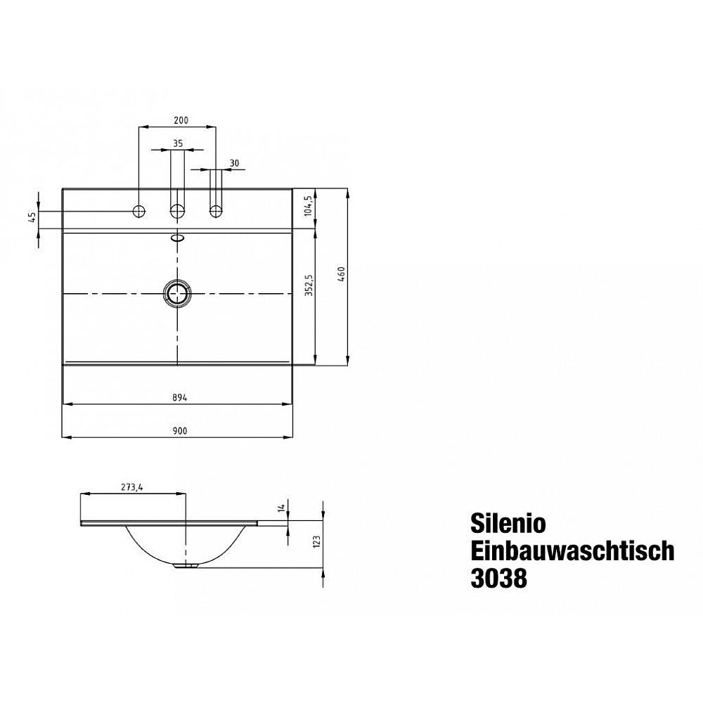 KA Einb.-WT SILENIO, M.3038 m.ÜL 900x460