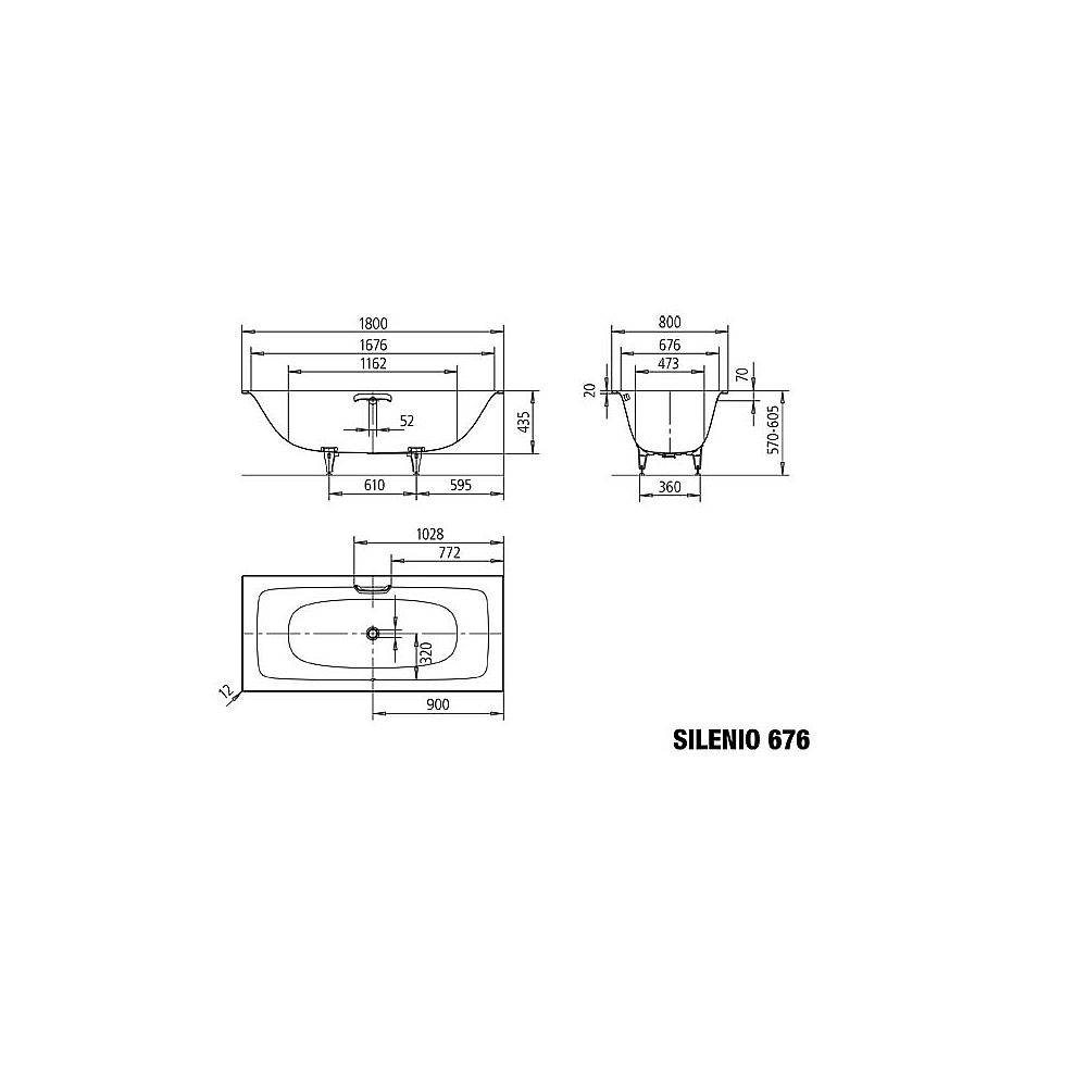 KA BW SILENIO 676, 1800x800x435