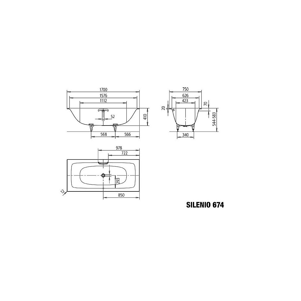 KA BW SILENIO 674, 1700x750x410