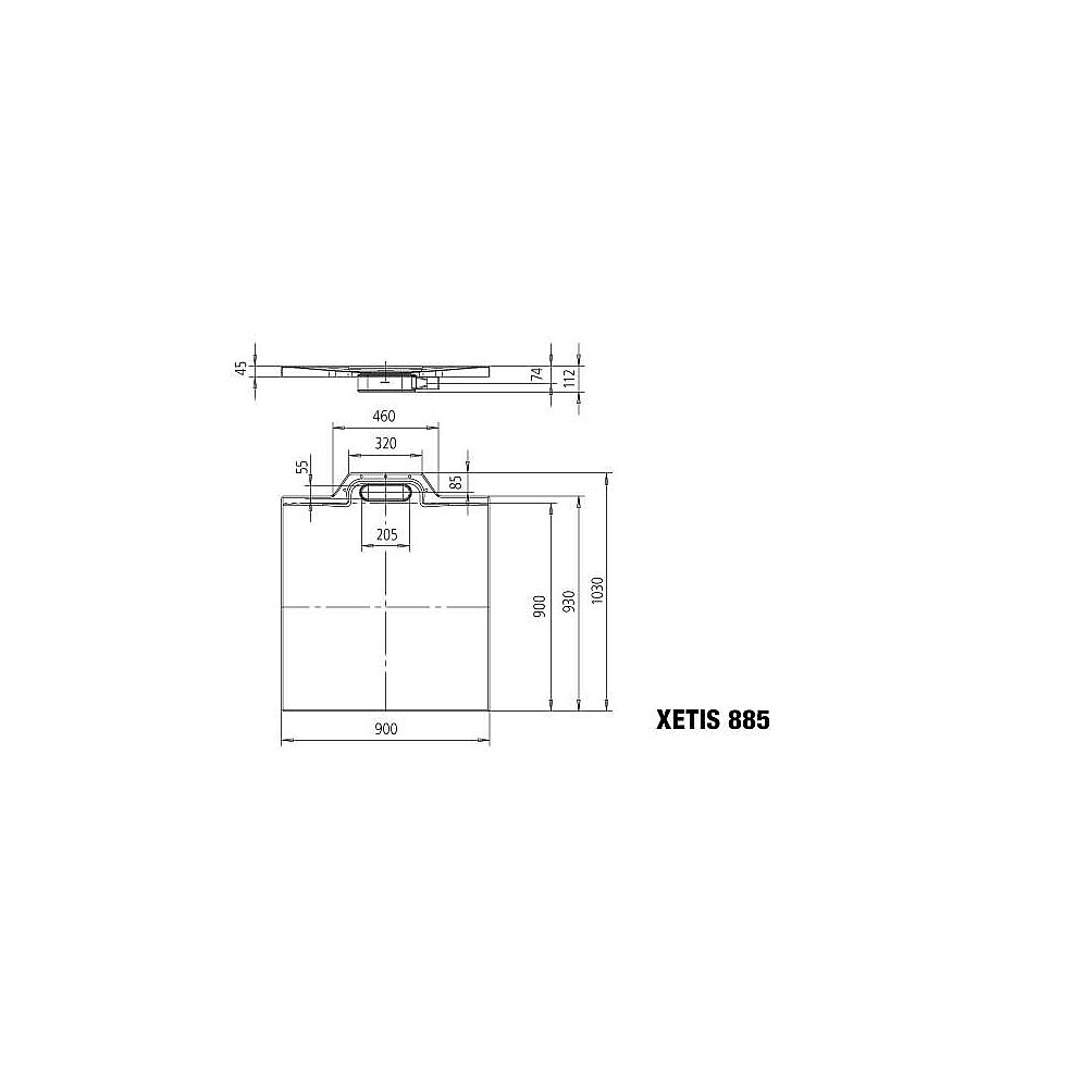 KA DW XETIS 885, 900x900x25