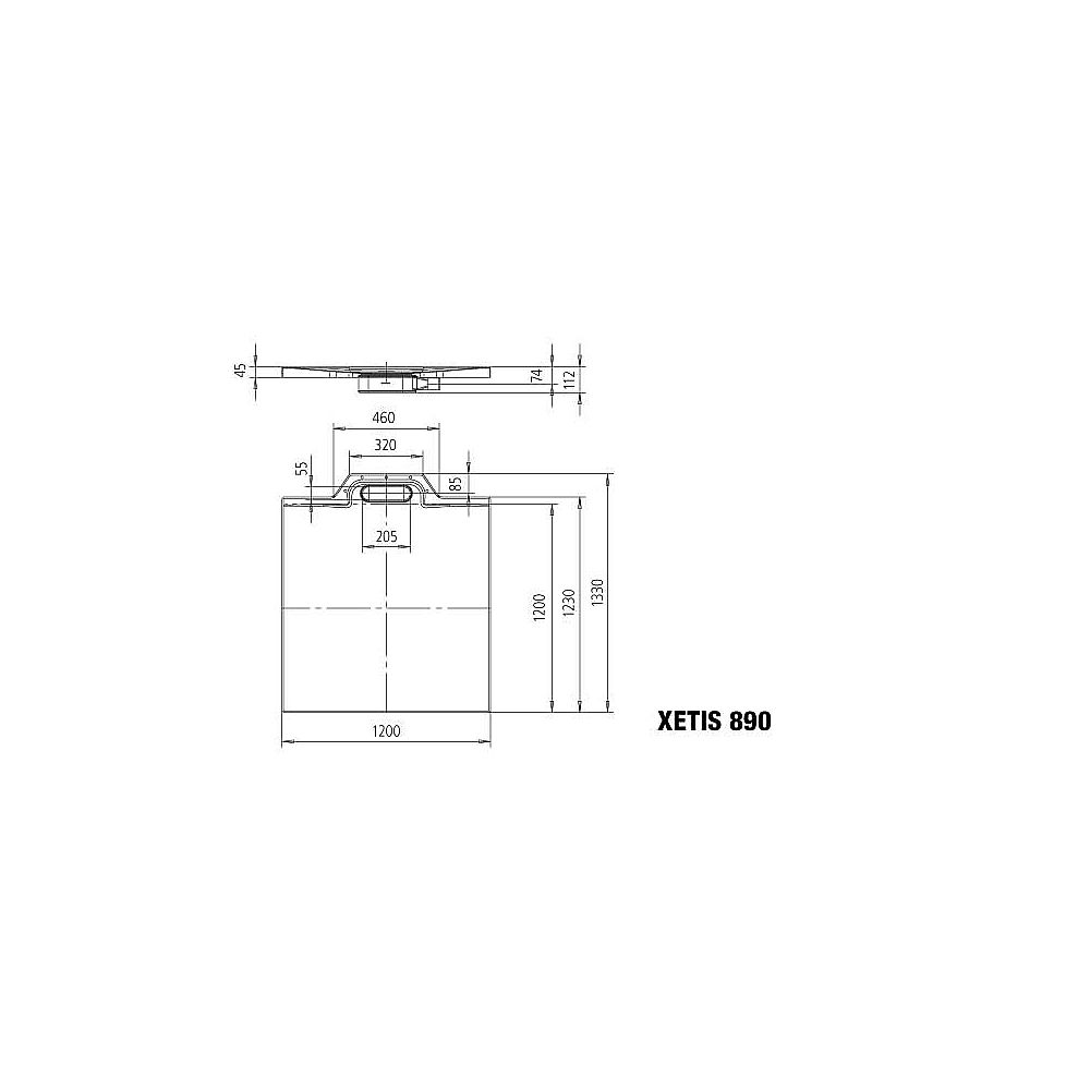 KA DW XETIS 890, 1200x1200x25