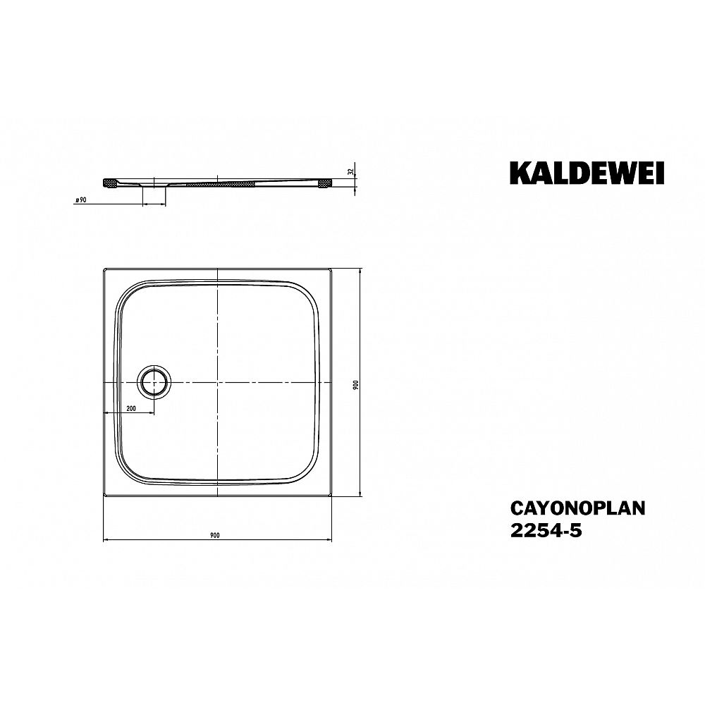 KA DW CAYONOPLAN M.2254-5, 900x900x18,5
