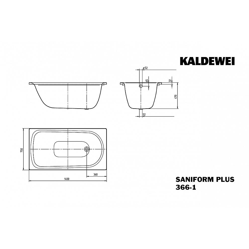 KA BW SANIFORM PLUS 366, 1400x750x480
