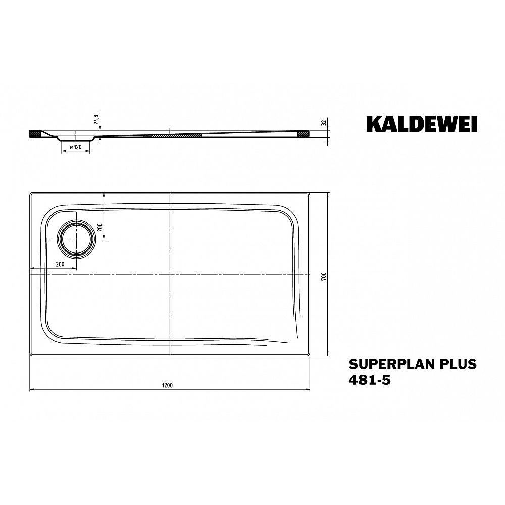 KA DW SUPERPLAN Mod.481-5, 700 x 1200,