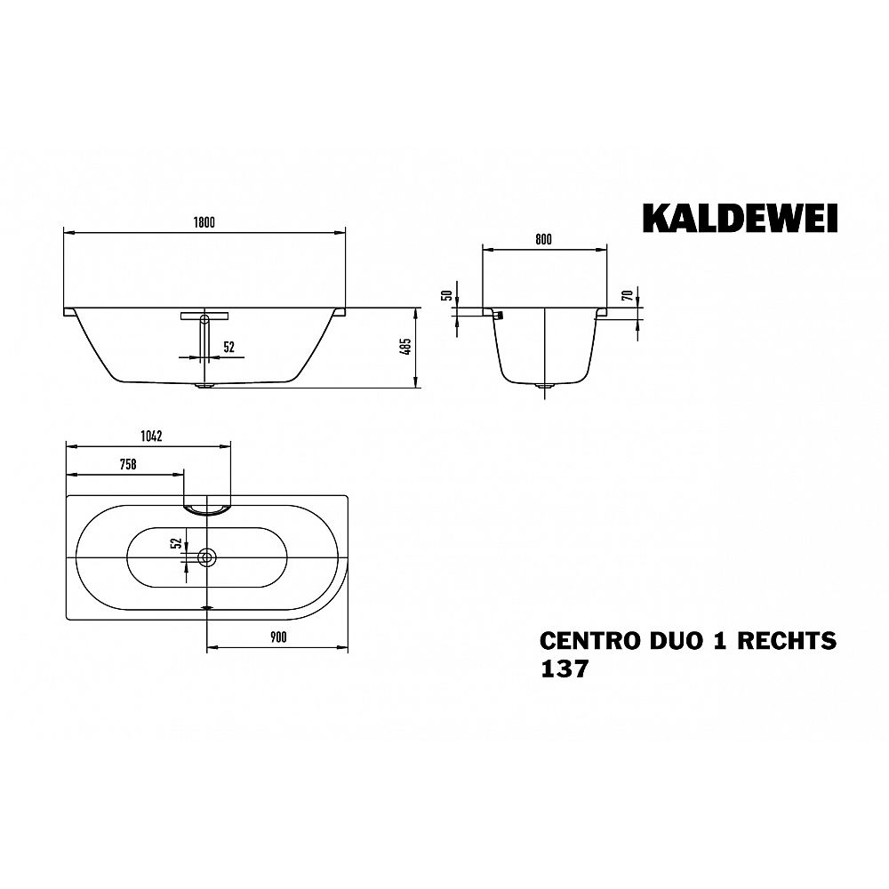 KA BW CENTRO DUO 1 re 137, 1800x800x470
