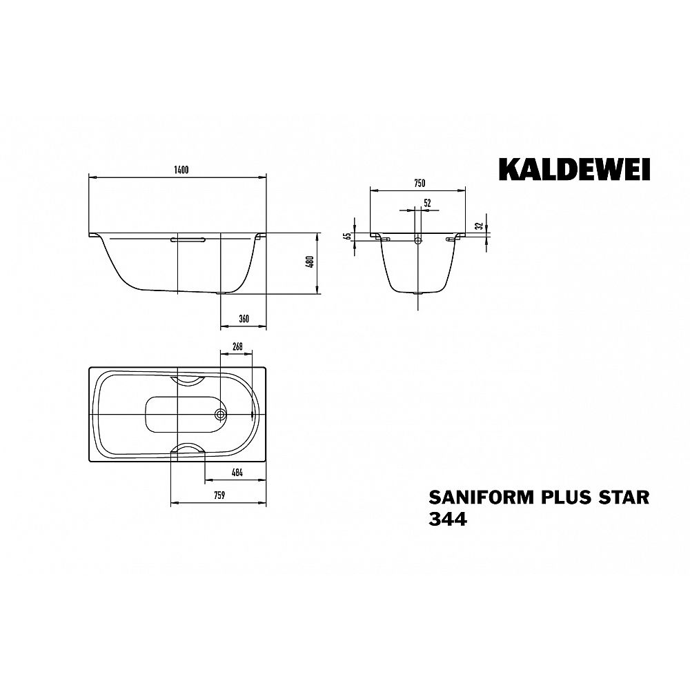 KA BW SANIFORM PLUS ST 344, 1400x750x480