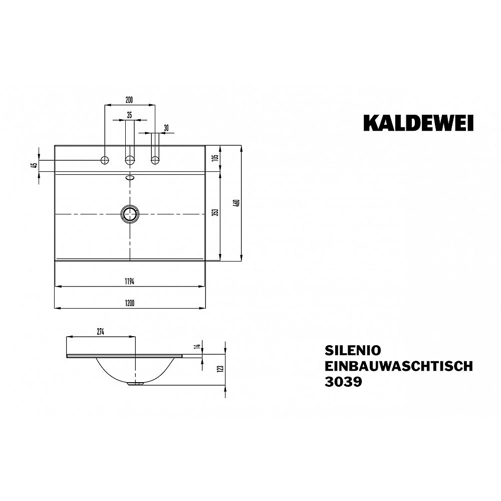 KA Einb.-WT SILENIO,M.3039 m.ÜL 1200x460