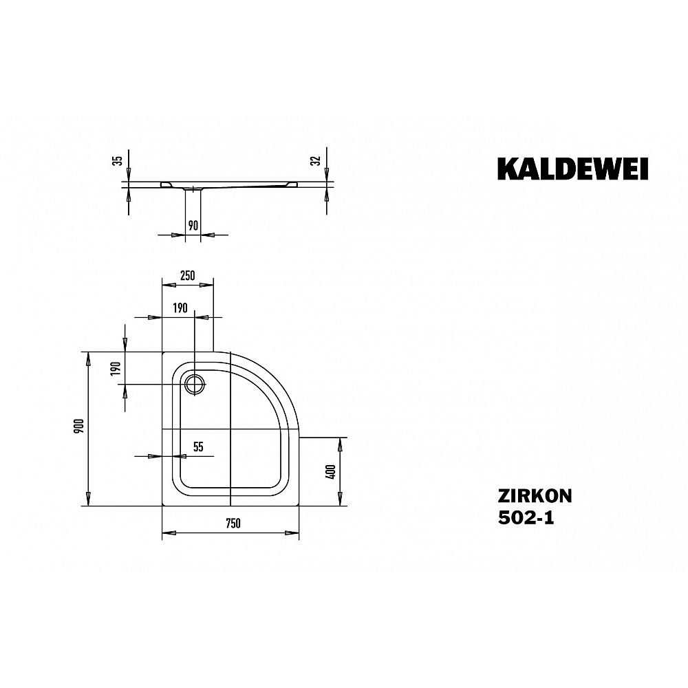 KA DW ZIRKON Mod.502-1, 750x900x35