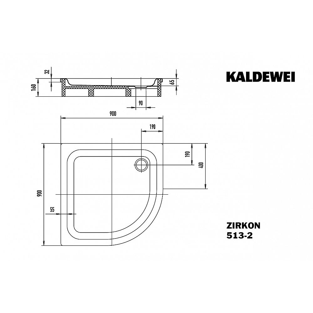 KA DW ZIRKON Mod.513-2,900x900x65