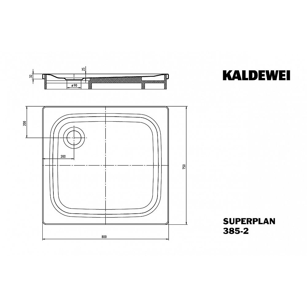 KA DW SUPERPLAN Mod.385-2, 750x800x25