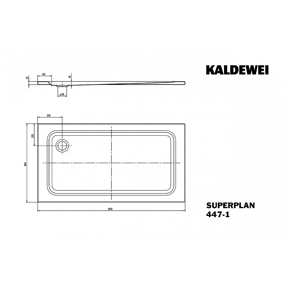 KA DW SUPERPLAN Mod.447-1, 800 x 1500,