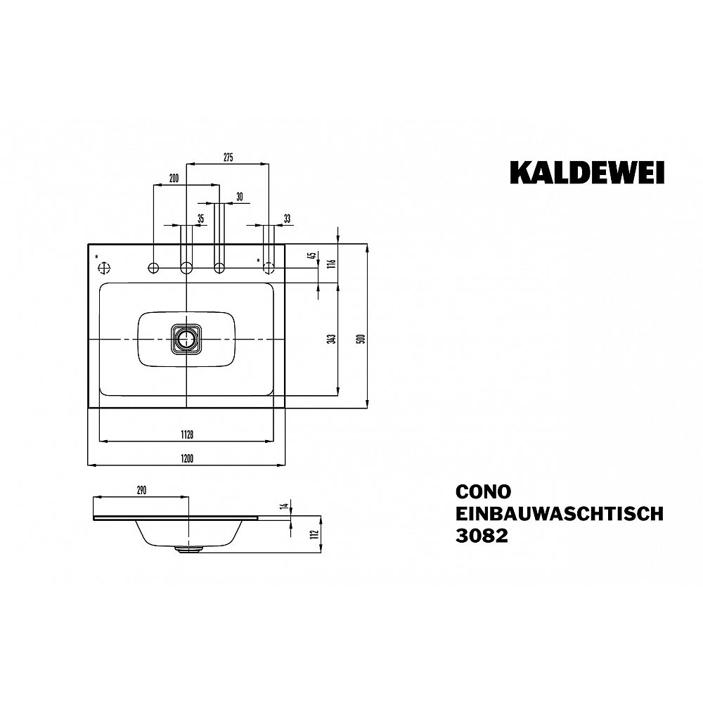 KA Einb.-WT CONO, M.3082 1200x500