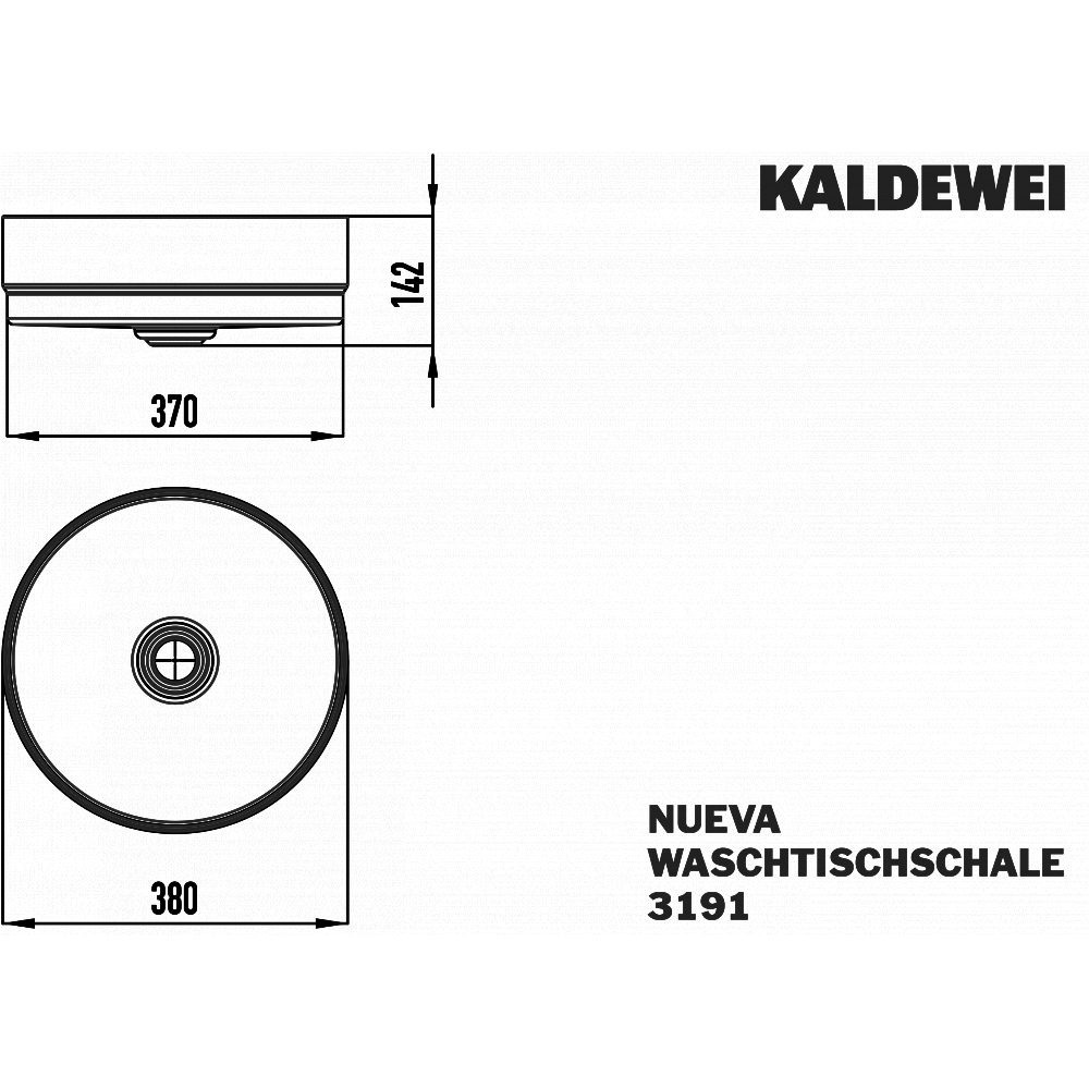 KA Waschtischschale NUEVA Mod.3191,