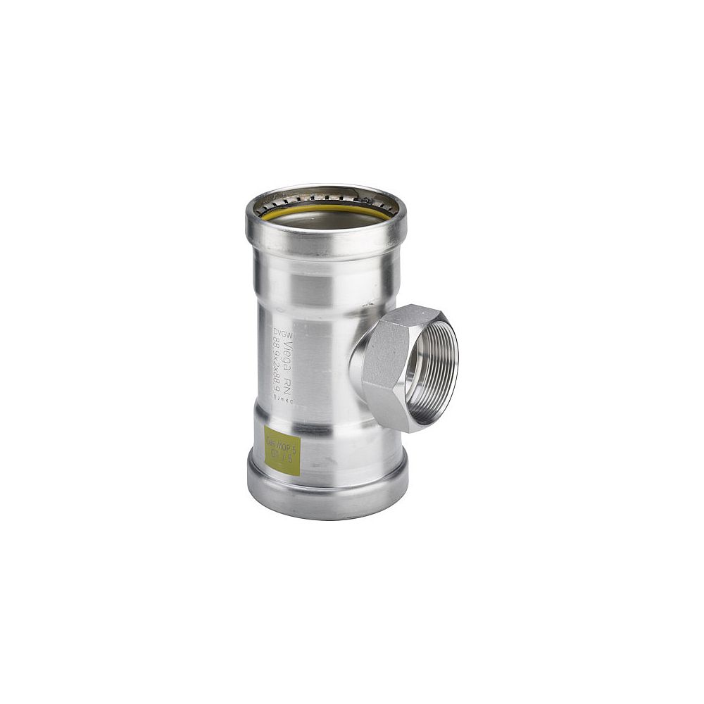 Viega Sanpress INOX Gas T-Stück Edelst.