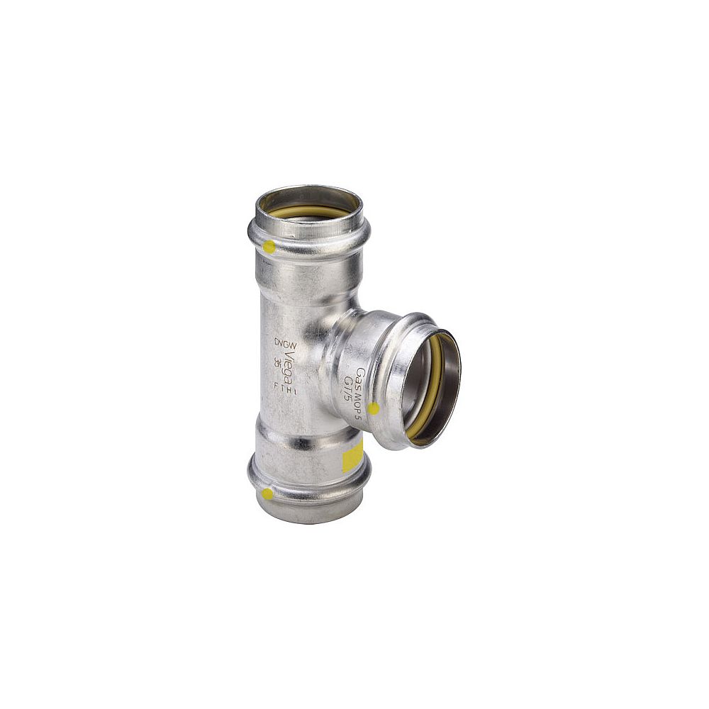 Viega Sanpress INOX Gas T-Stück Edelst.