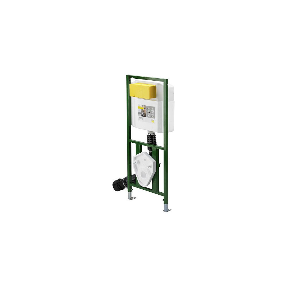 Viega Eco Plus Wand WC-Element 8161.21 BH 1130 m.Spk. 2-Mengen Bet.Visign vorne