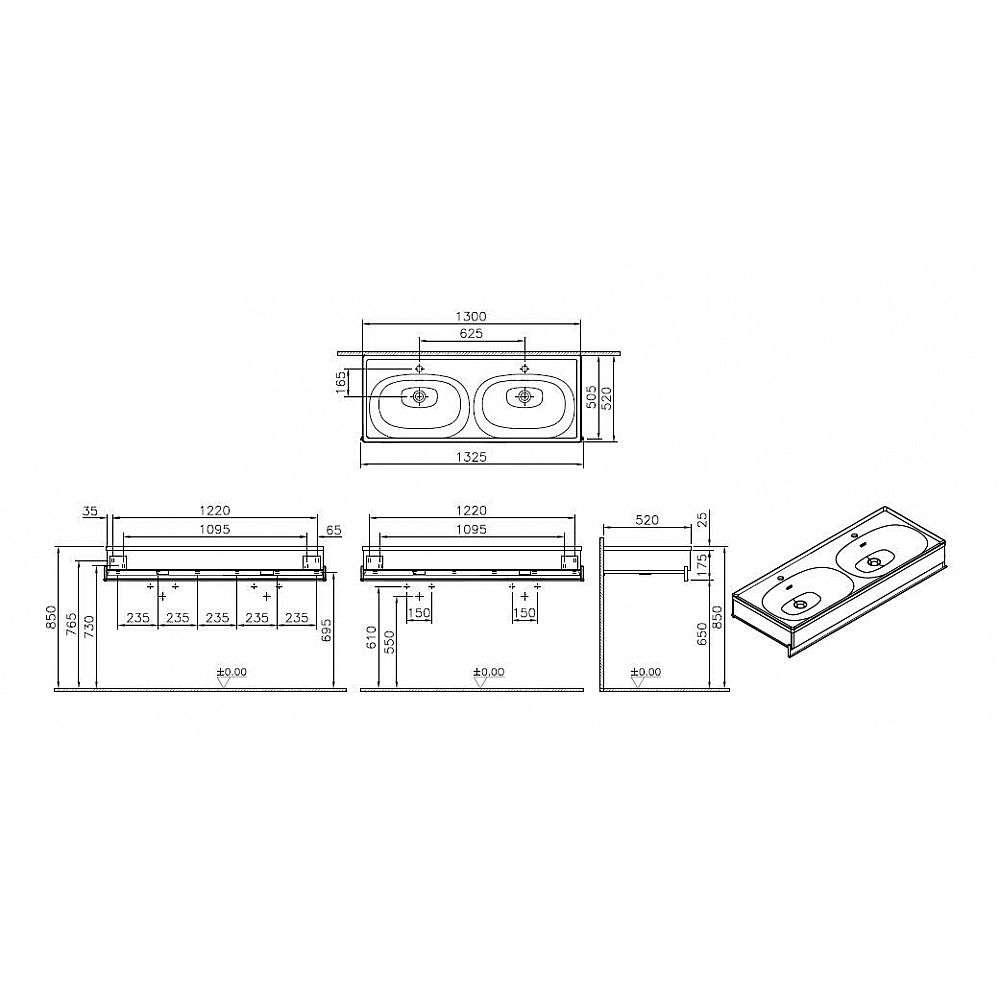 Upmann Heizraum-Lüftungsanlage 1m Verlängerung f 200x150mm waagerecht